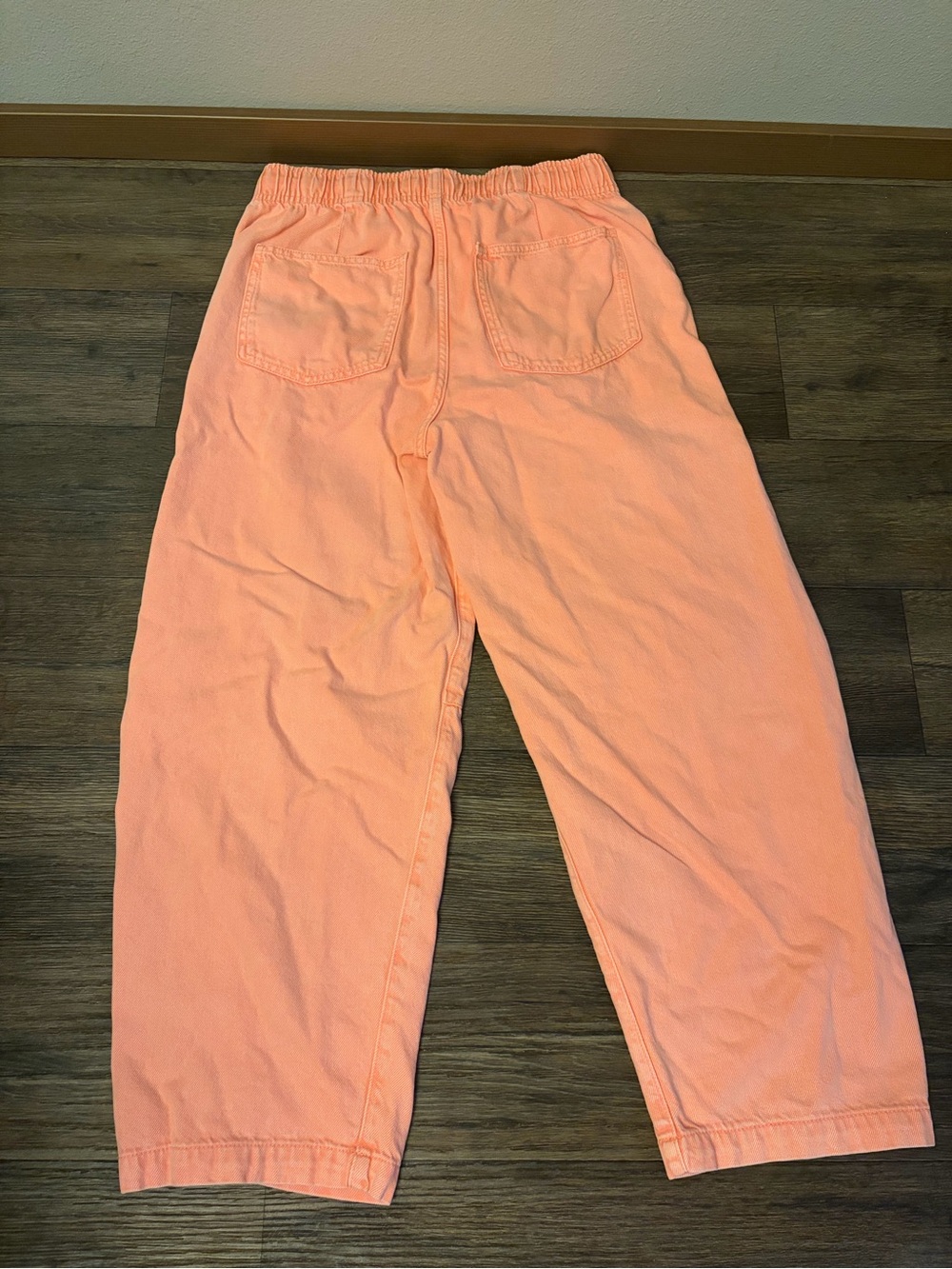 Women’s Gap Colorful Pull-On Barrel Leg Pants Coral Pink Size Small - Picture 9 of 9